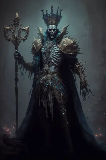 Dark armored Malakar character artwork