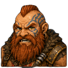 Dwarf male — Berserker portrait