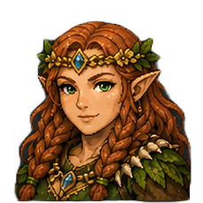 Dwarf female — Druid portrait