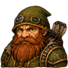 Dwarf male — Hunter portrait