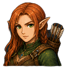 Elf female — Hunter portrait