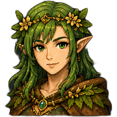 Human female — Druid portrait