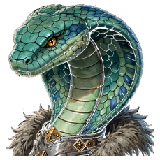 Forest Naga — Berserker portrait