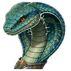 Forest Naga — Warrior portrait