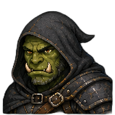 Orc male — Rogue portrait
