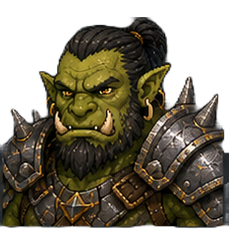 Orc male — Warrior portrait