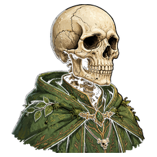 Skeleton — Druid portrait