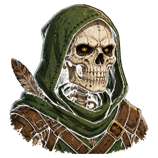 Skeleton — Hunter portrait